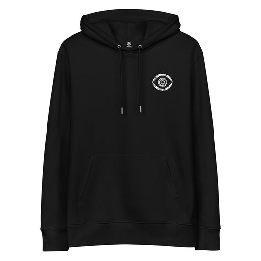 pain like makeup hoodie mockup, black, front